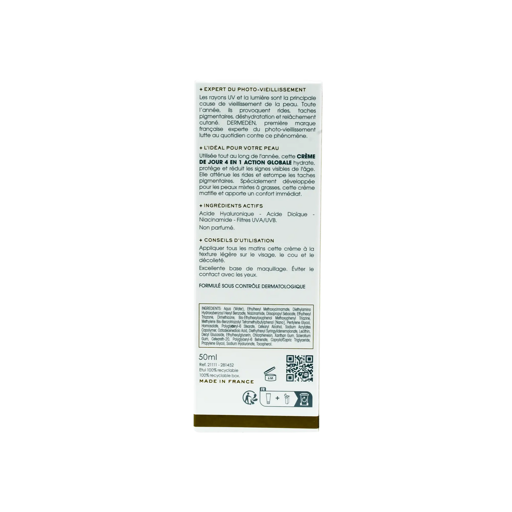 Derm Eden Day Protocole 4-in-1 Day Cream 50ml - Oily Skin