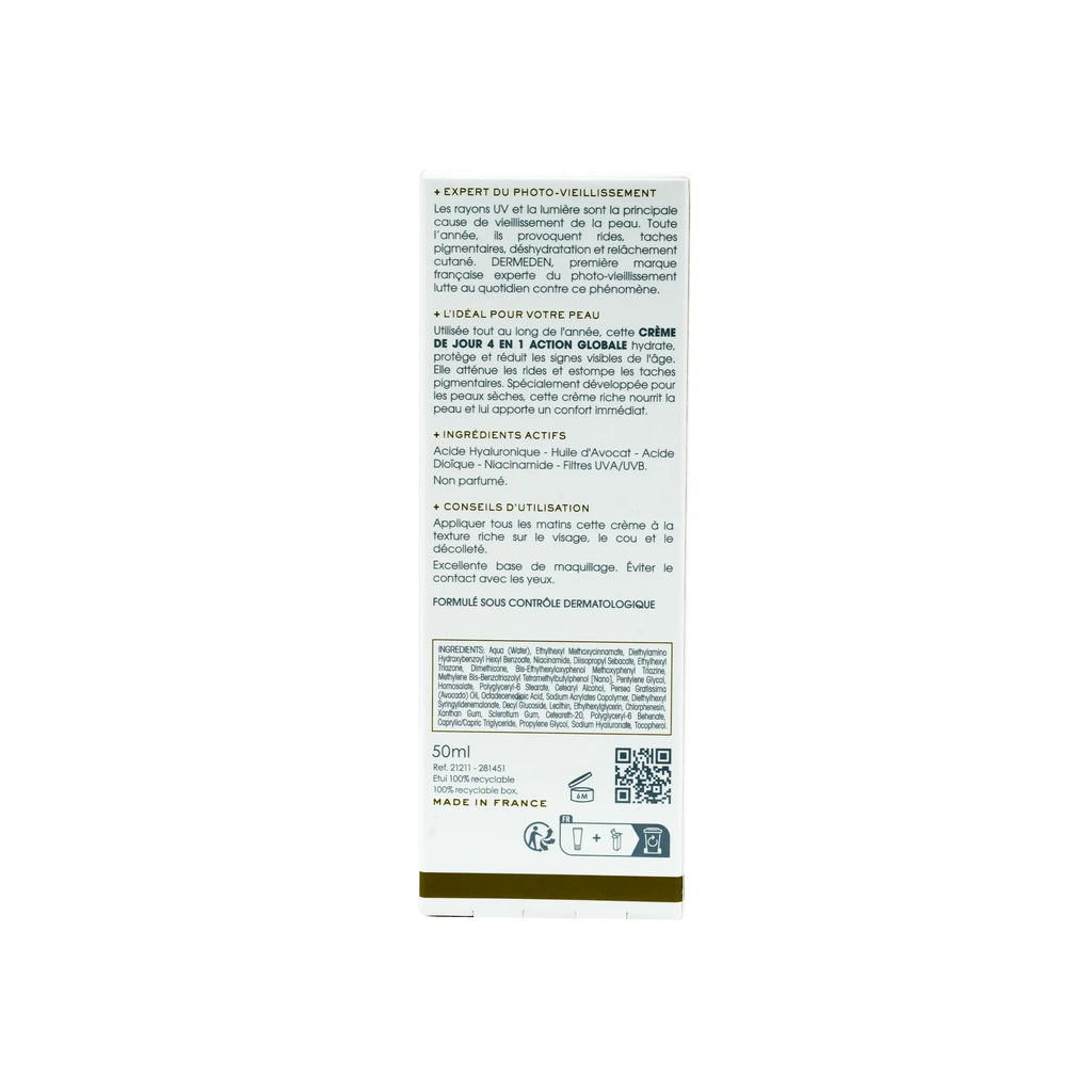 Derm Eden Day Protocole 4-in-1 Day Cream 50ml - Dry Skin