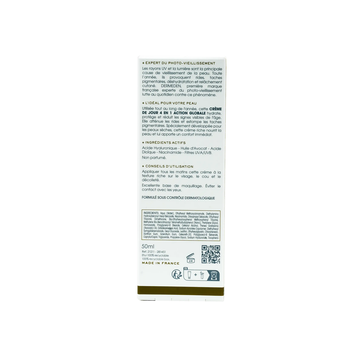 Derm Eden Day Protocole 4-in-1 Day Cream 50ml - Dry Skin