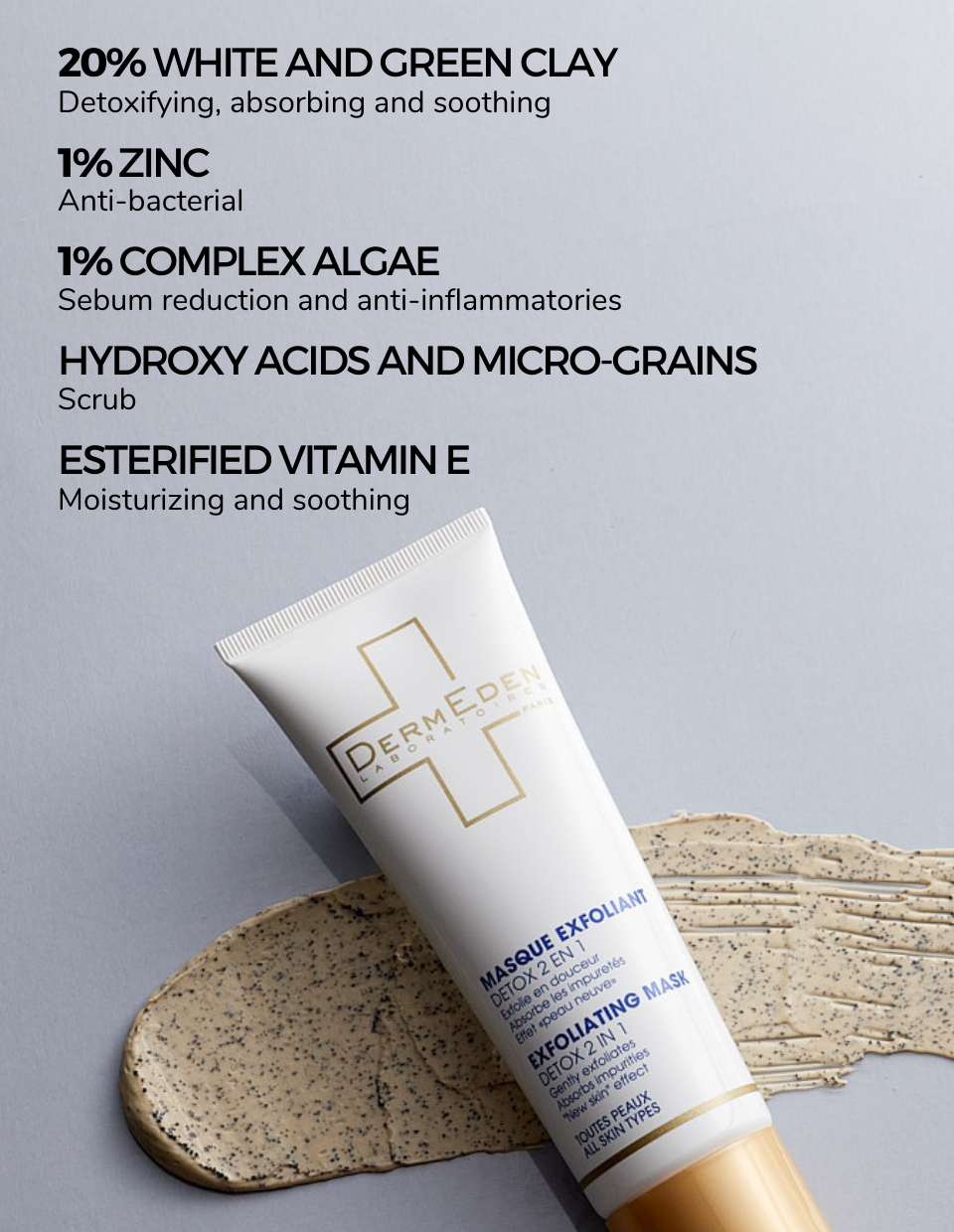 Derm Eden Exfoliating Mask Detox 2-in-1 50ml