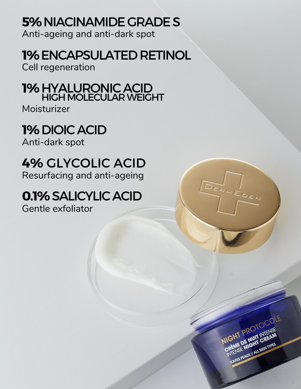Derm Eden Night Protocole Intense Night Cream 50ml